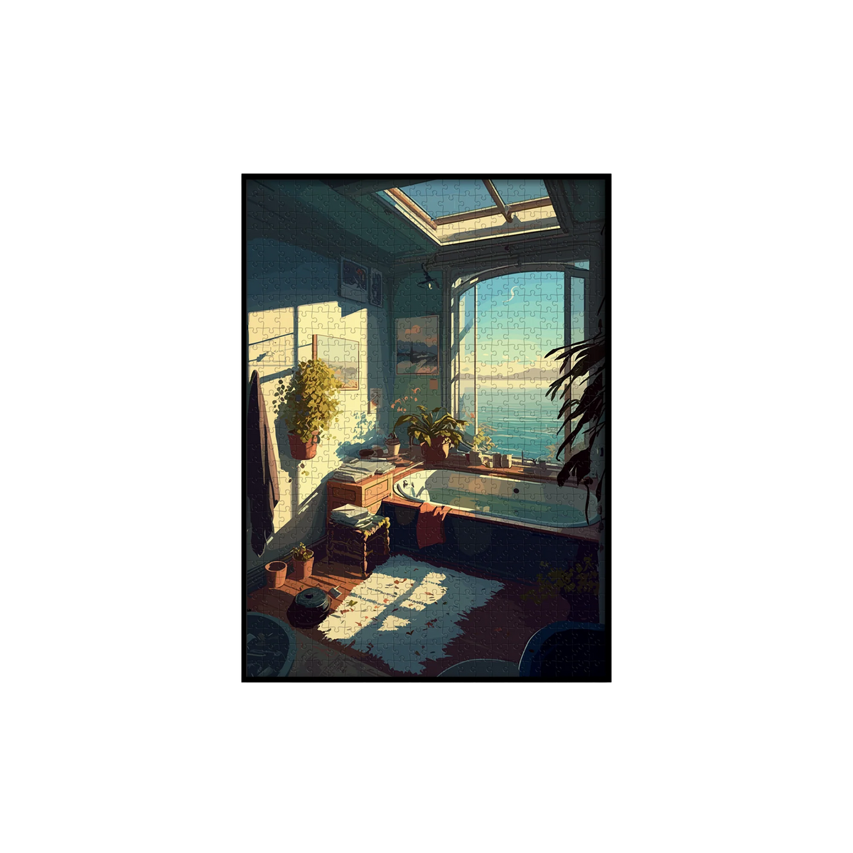 PIECE & LOVE Puzzle Bain voyons ! Bleu