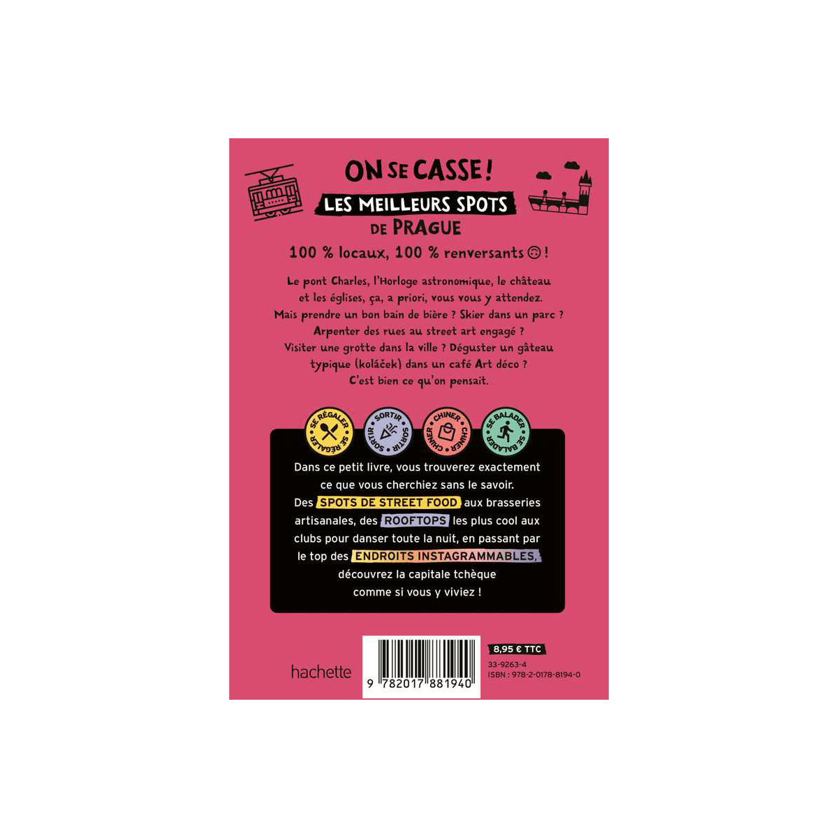Livre voyage et nature On se casse ! les meilleurs spots à prague Rouge