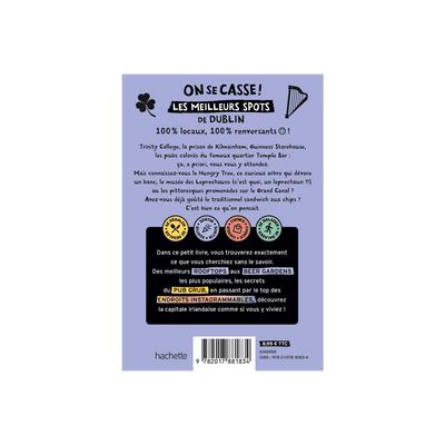 Livre voyage et nature On se casse ! les meilleurs spots à dublin Mauve