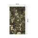 Papier peint panoramique L Secret garden Camaieux de verts blanchis Trame