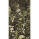 Papier peint panoramique L Secret garden Camaieux de verts blanchis Trame
