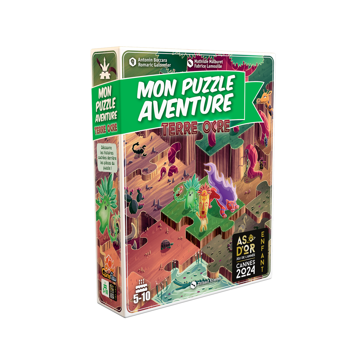 Puzzle Aventure terre ocre Vert