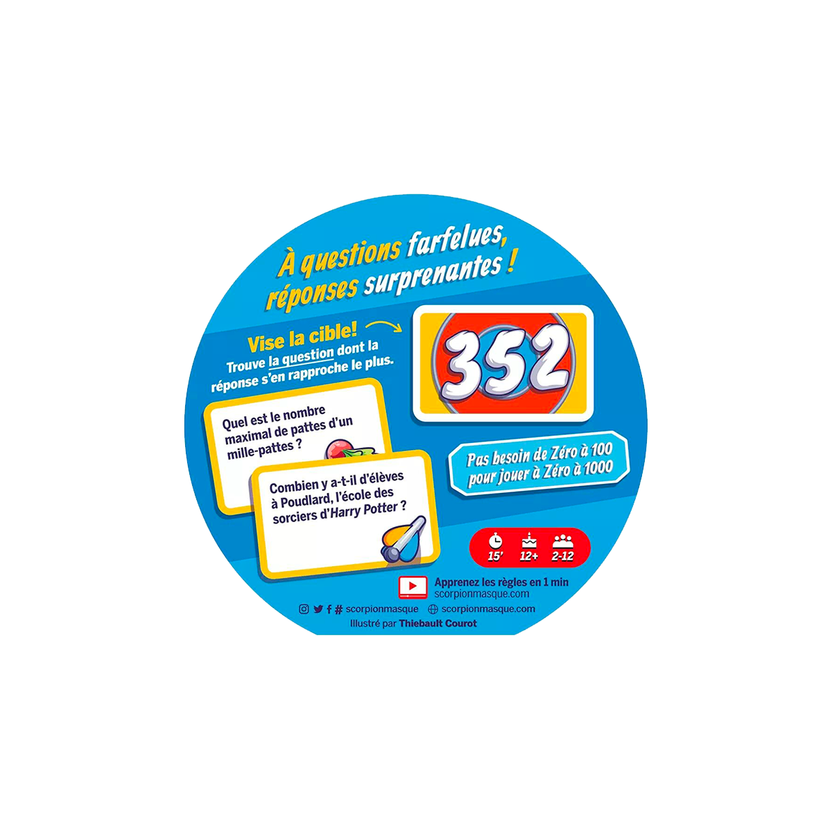 Jeu de société Zéro à 1000 Multicolore