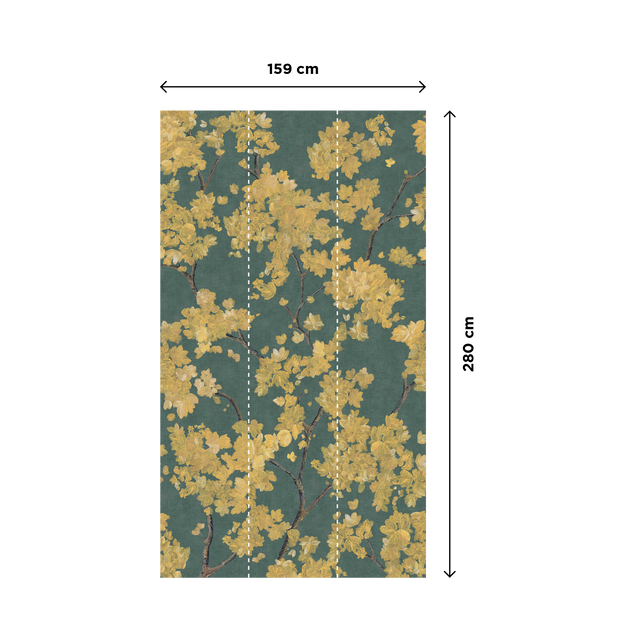 Papier peint panoramique L FORSYTHIA 159 x 280 cm