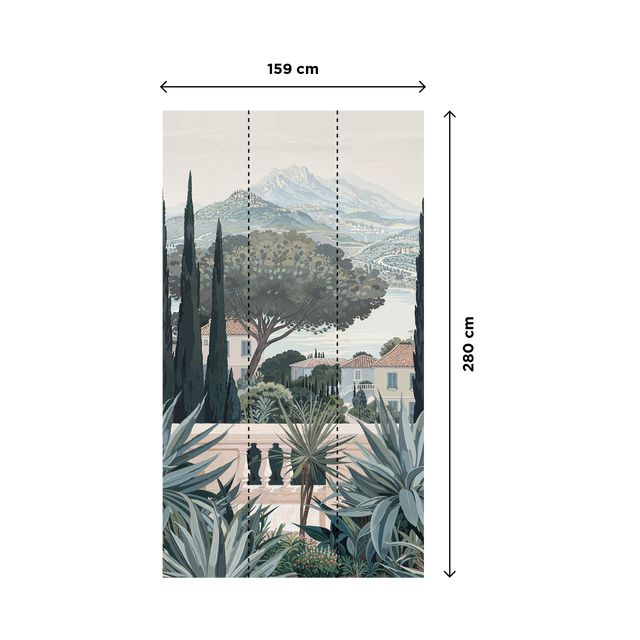 Papier peint panoramique L CASTELLINA 159 x 280 cm