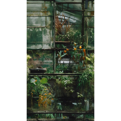 Papier peint panoramique L Cardinham Vert Trame