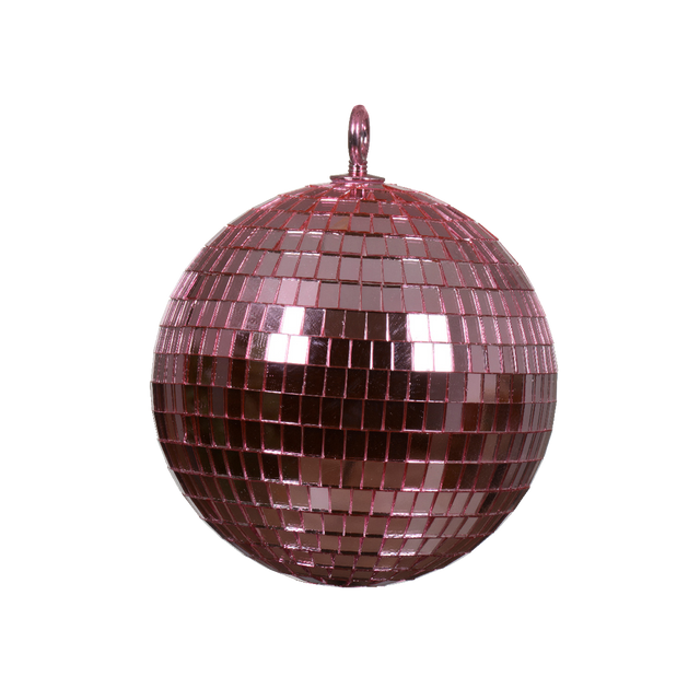Décoration à suspendre BOULE À FACETTE coloris rose