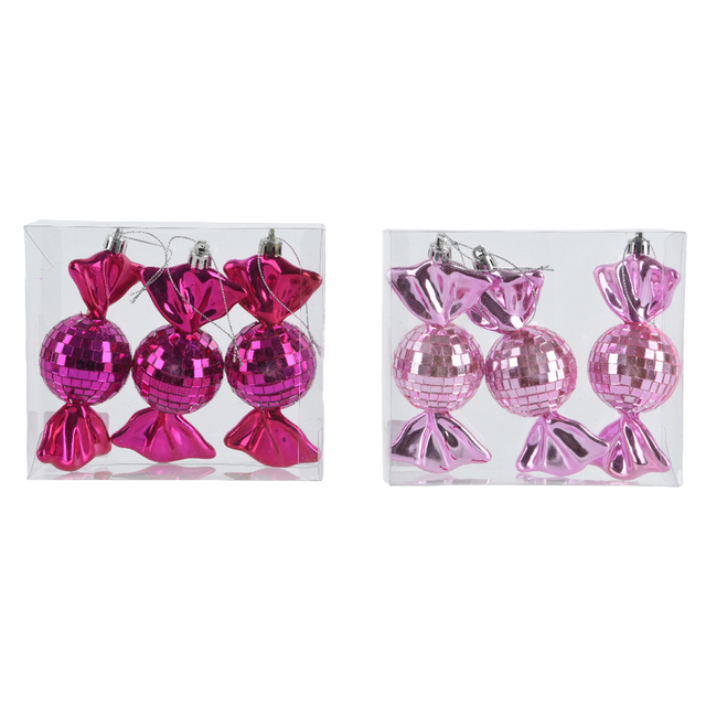 Décoration à suspendre BONBONS coloris rose
