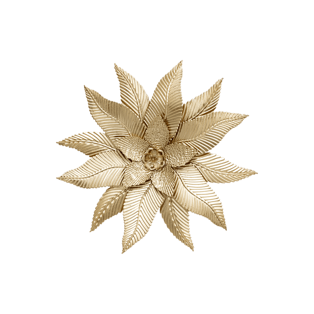 Déco murale métal AMANDINE coloris or