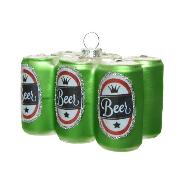 Décoration à suspendre BEER coloris vert