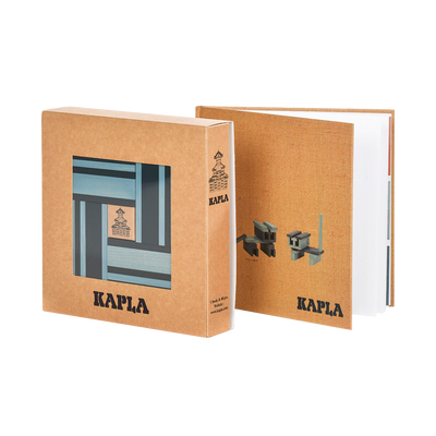 KAPLA Jeu de construction Coffret livre et couleurs Bleu