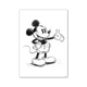 Toile imprimée Mickey sketch Blanc