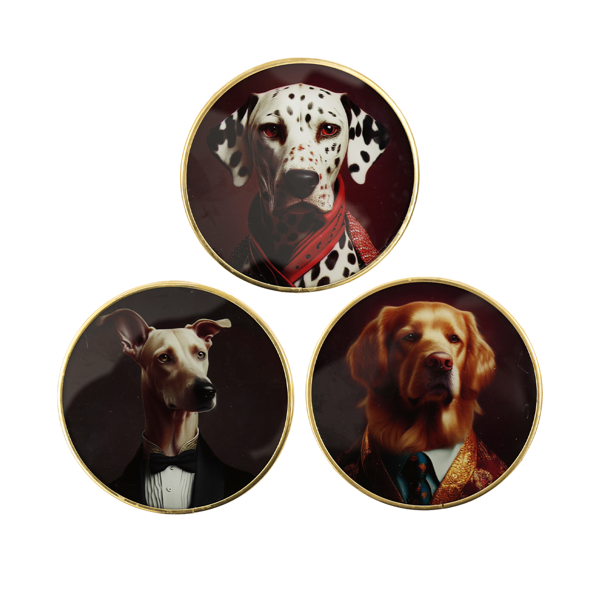 Sous-verre Chien Noir