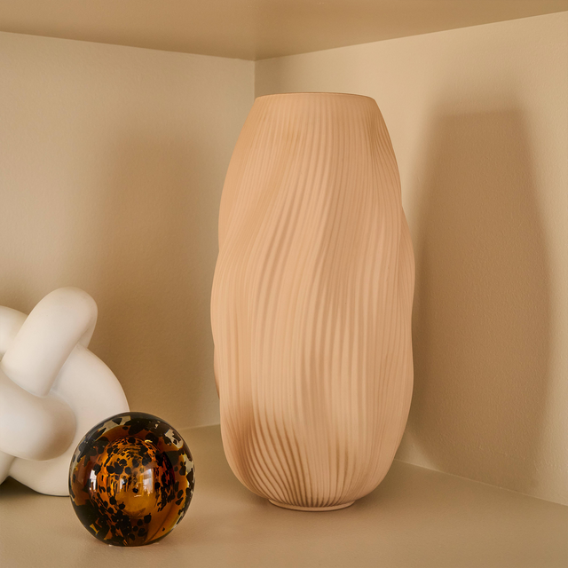 Vase EFFECT coloris beige
