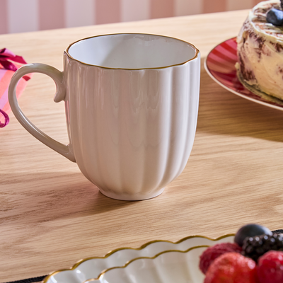 Mug Corolle Blanc, or