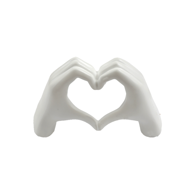 Objet déco LOVE HAND coloris blanc