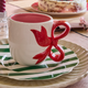 Mug Noeud Blanc, rouge