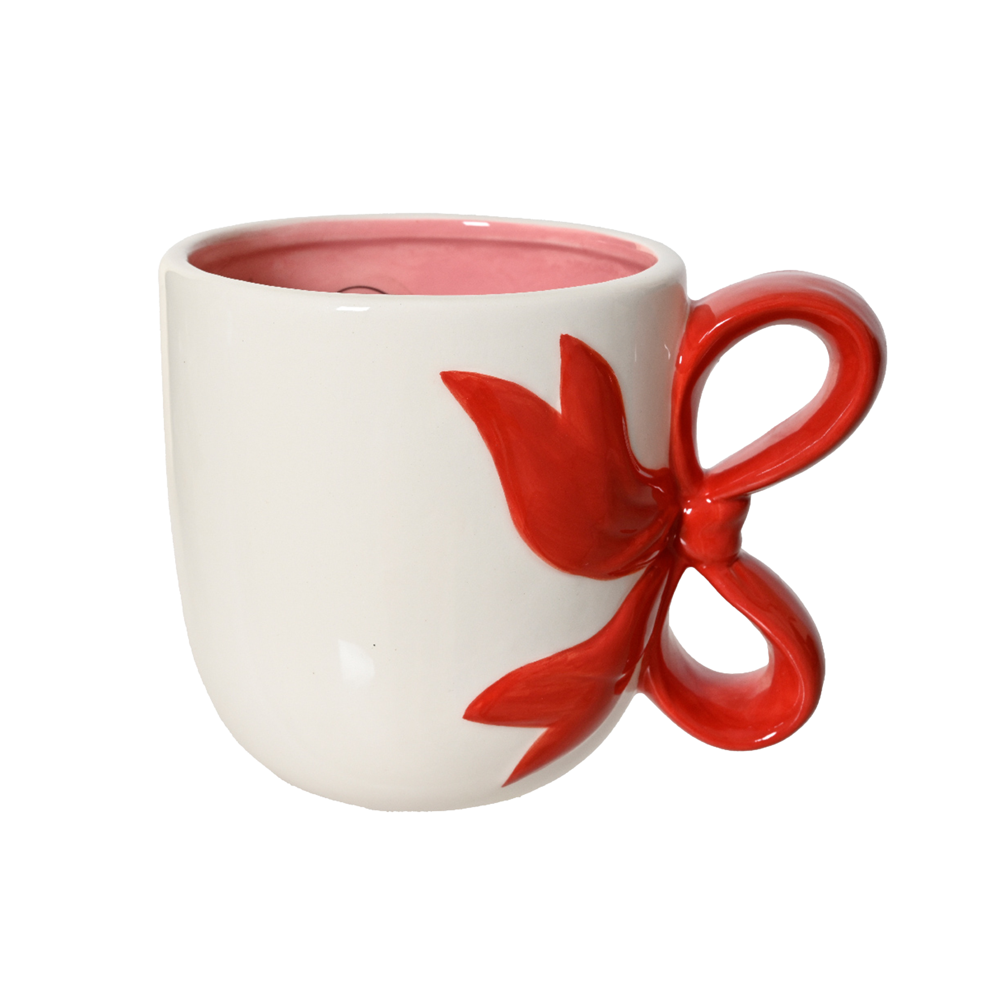Mug Noeud Blanc, rouge