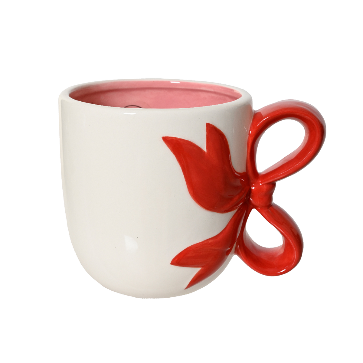 Mug Noeud Blanc, rouge