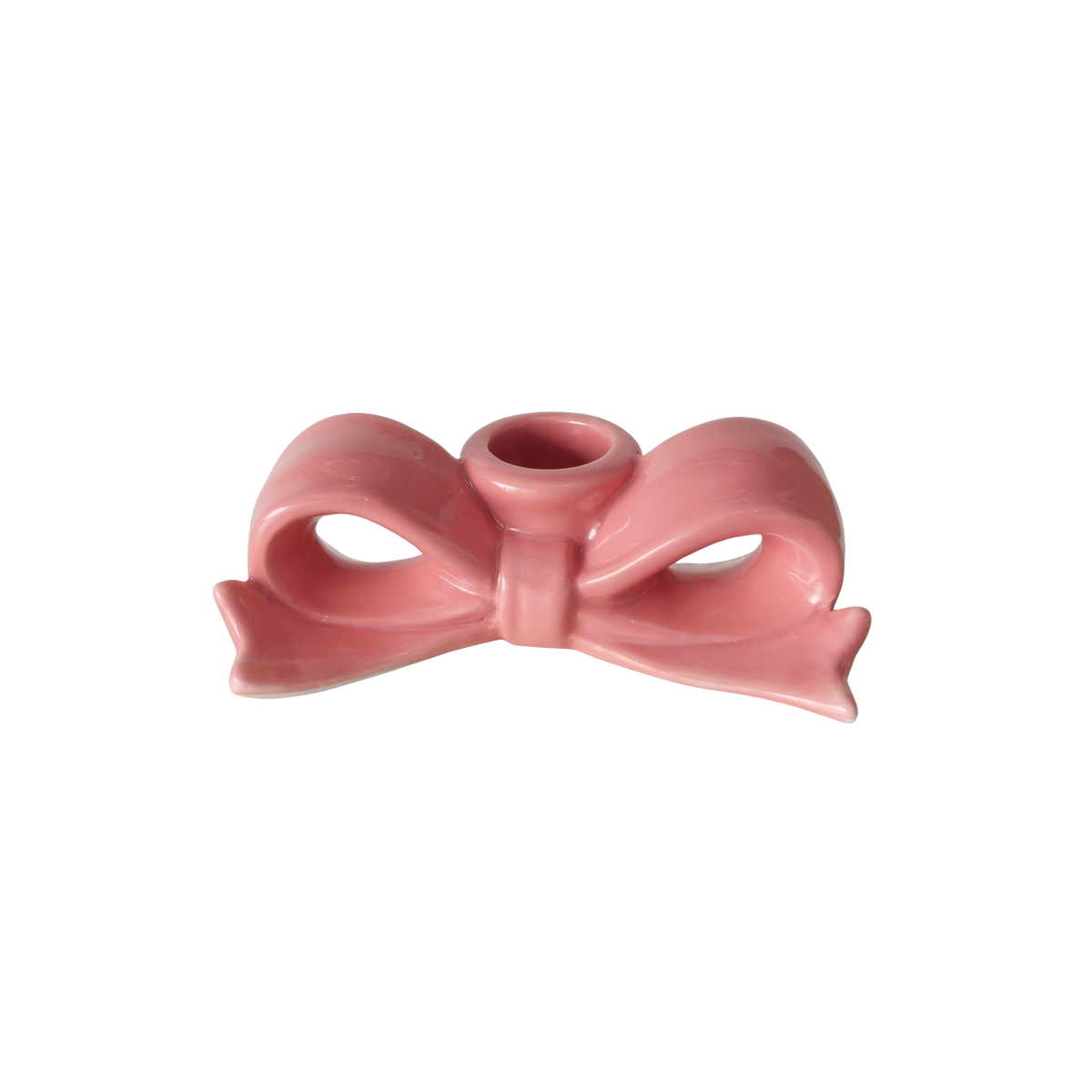 Bougeoir Noeud Rose