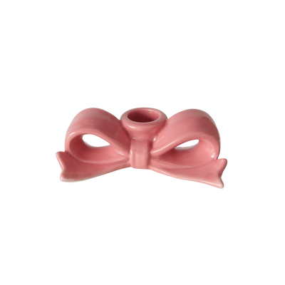 Bougeoir Noeud Rose