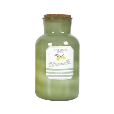 Bougie parfumée Fiole citronelle Vert, jaune Citron
