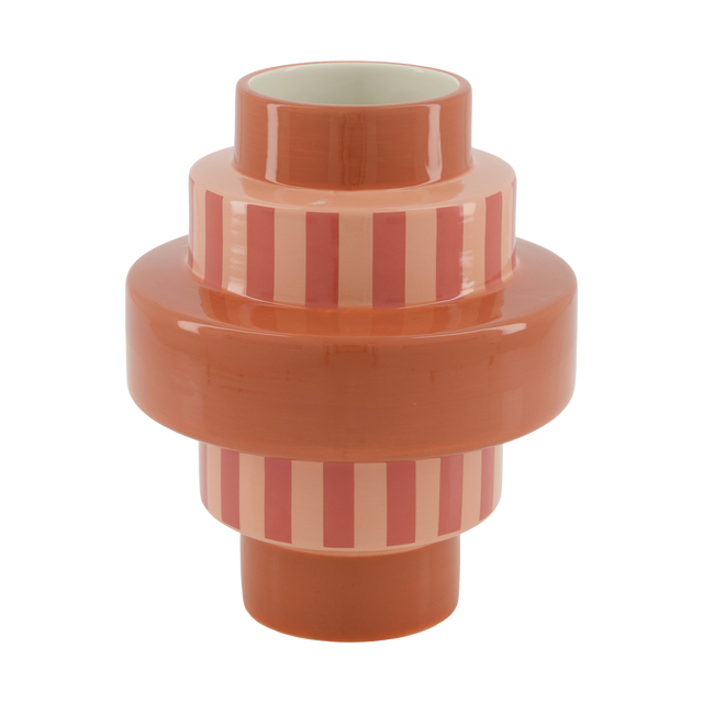 Vase EMPILO coloris Rose, Rouge