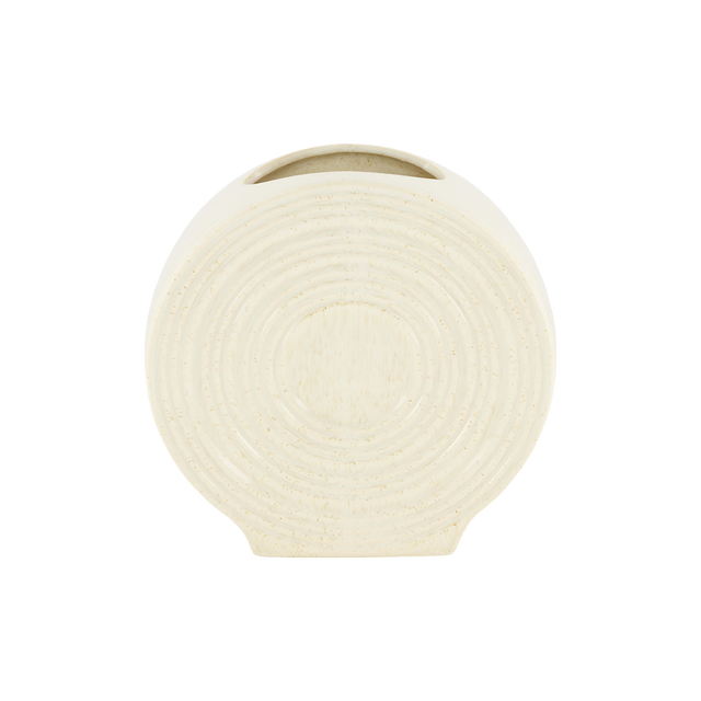 Vase RONDIN coloris blanc cassé