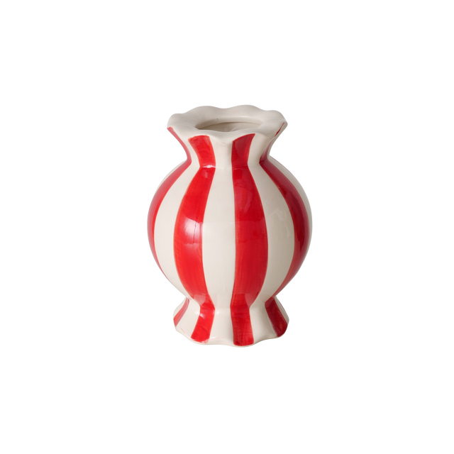 Vase SWEET coloris rouge & blanc