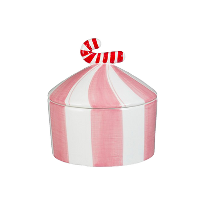 Bonbonnière Sucre d'orge Rose, blanc