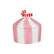 Bonbonnière Sucre d'orge Rose, blanc