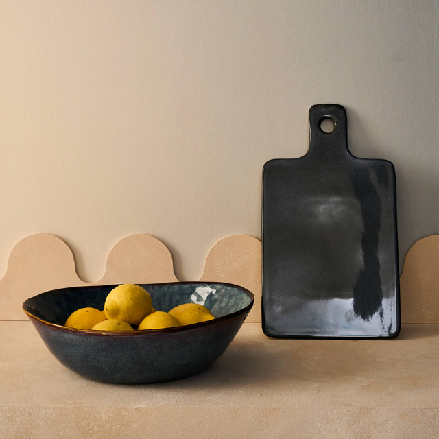 Planche à découper RALLY coloris gris