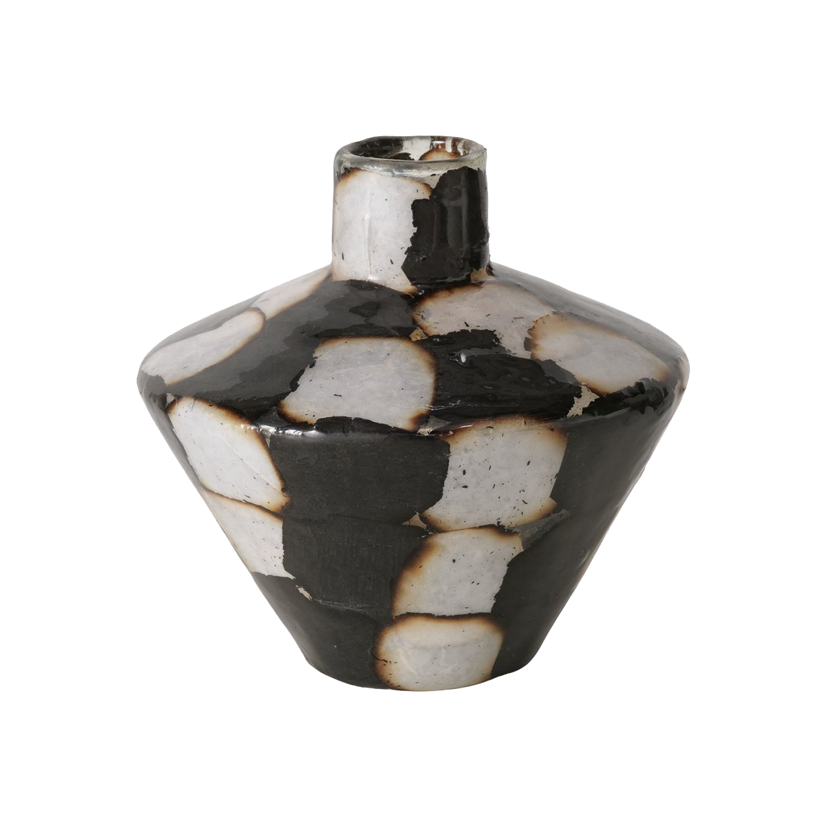 Vase Medo Noir, blanc