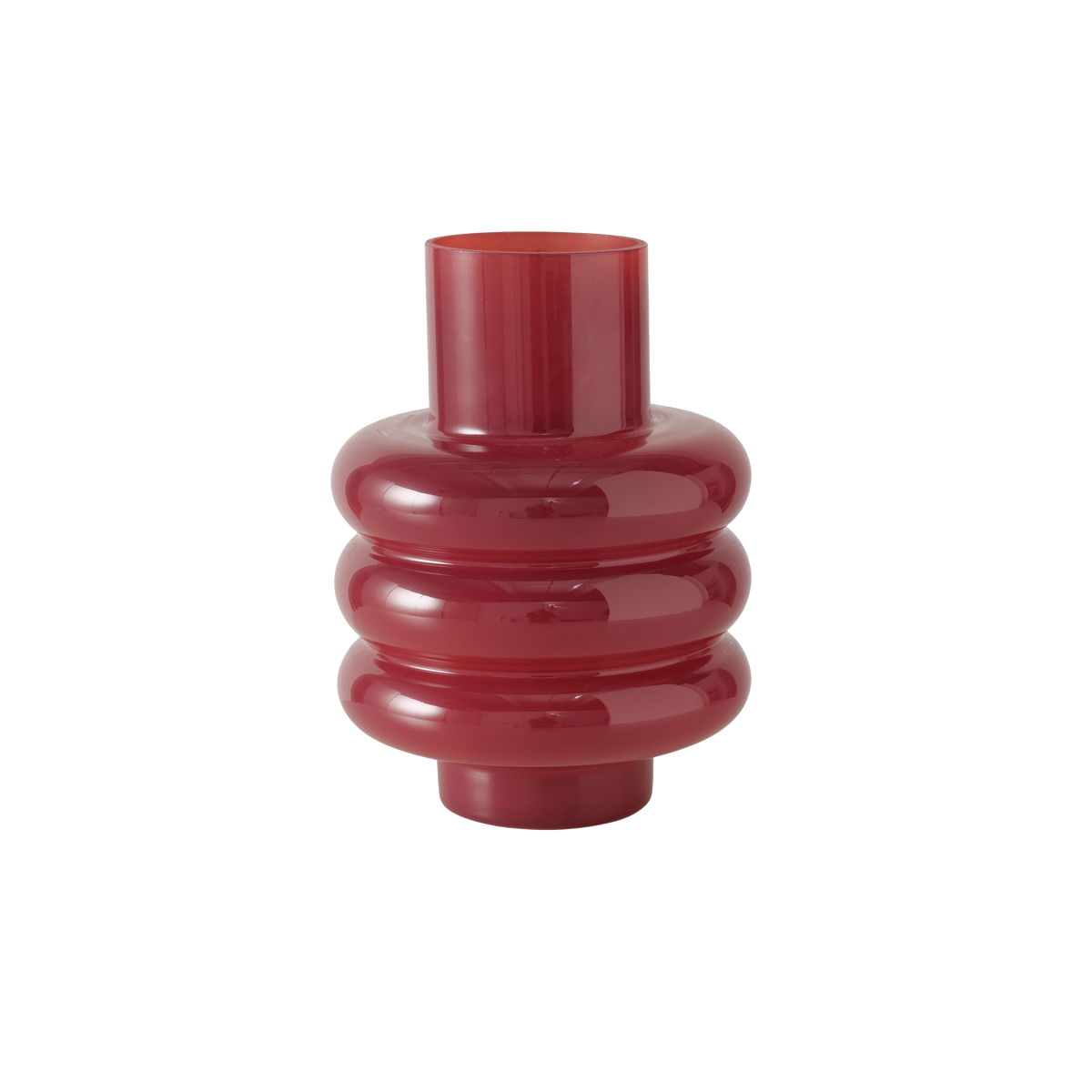 Vase Ribbo Rouge