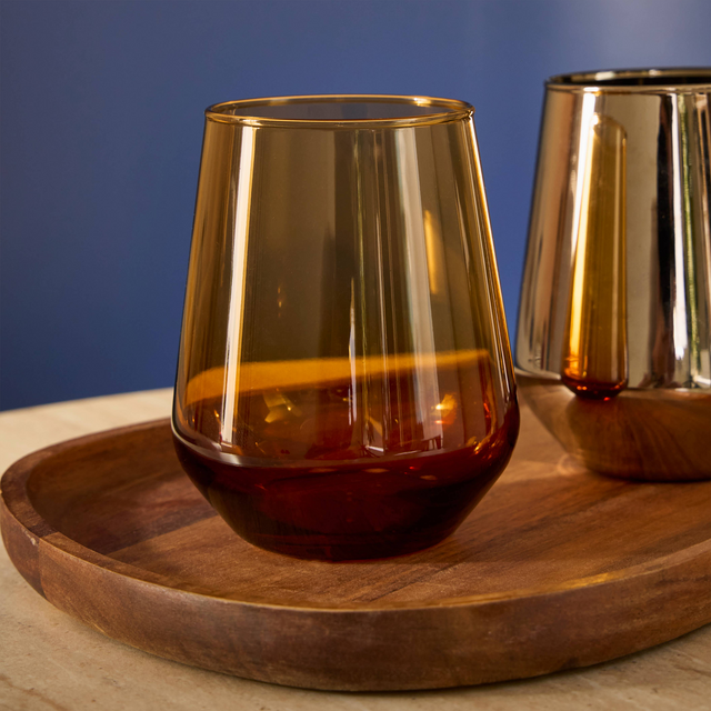 Verre MOWINE coloris Orange foncé