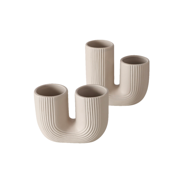 Vase FILICIO coloris beige