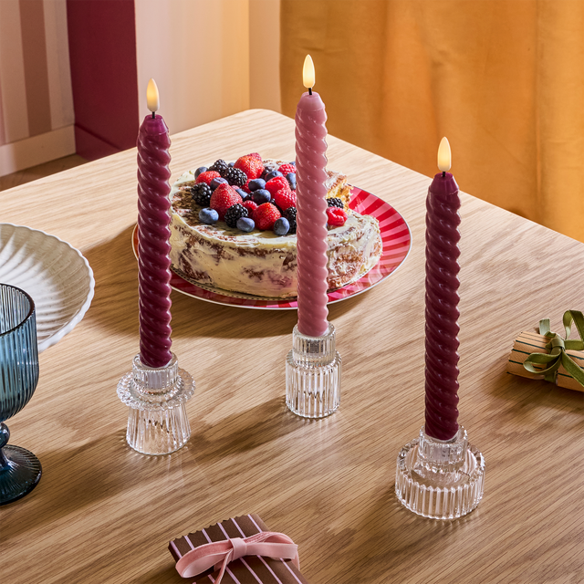 Bougeoir ALASIA coloris transparent