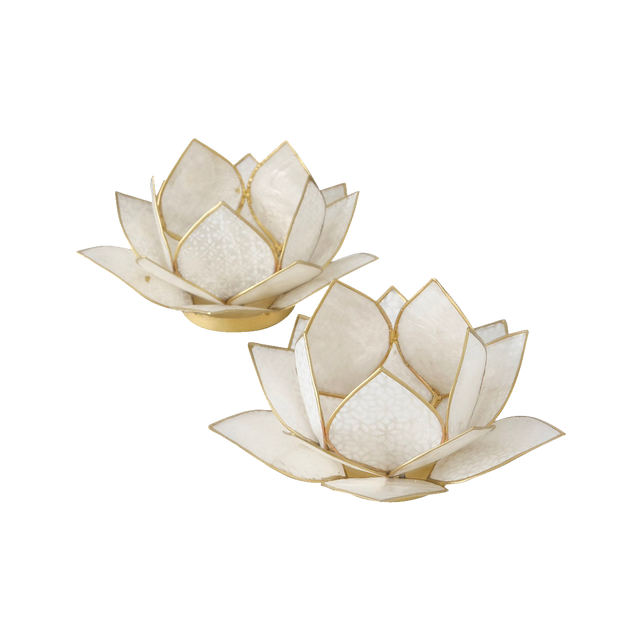 Bougeoir ESTANY coloris blanc