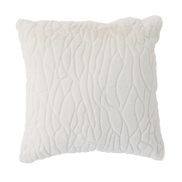 Coussin FILAE coloris blanc 45 x 45 cm