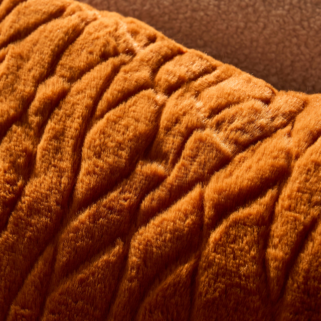 Coussin FILAE coloris terracotta 45 x 45 cm