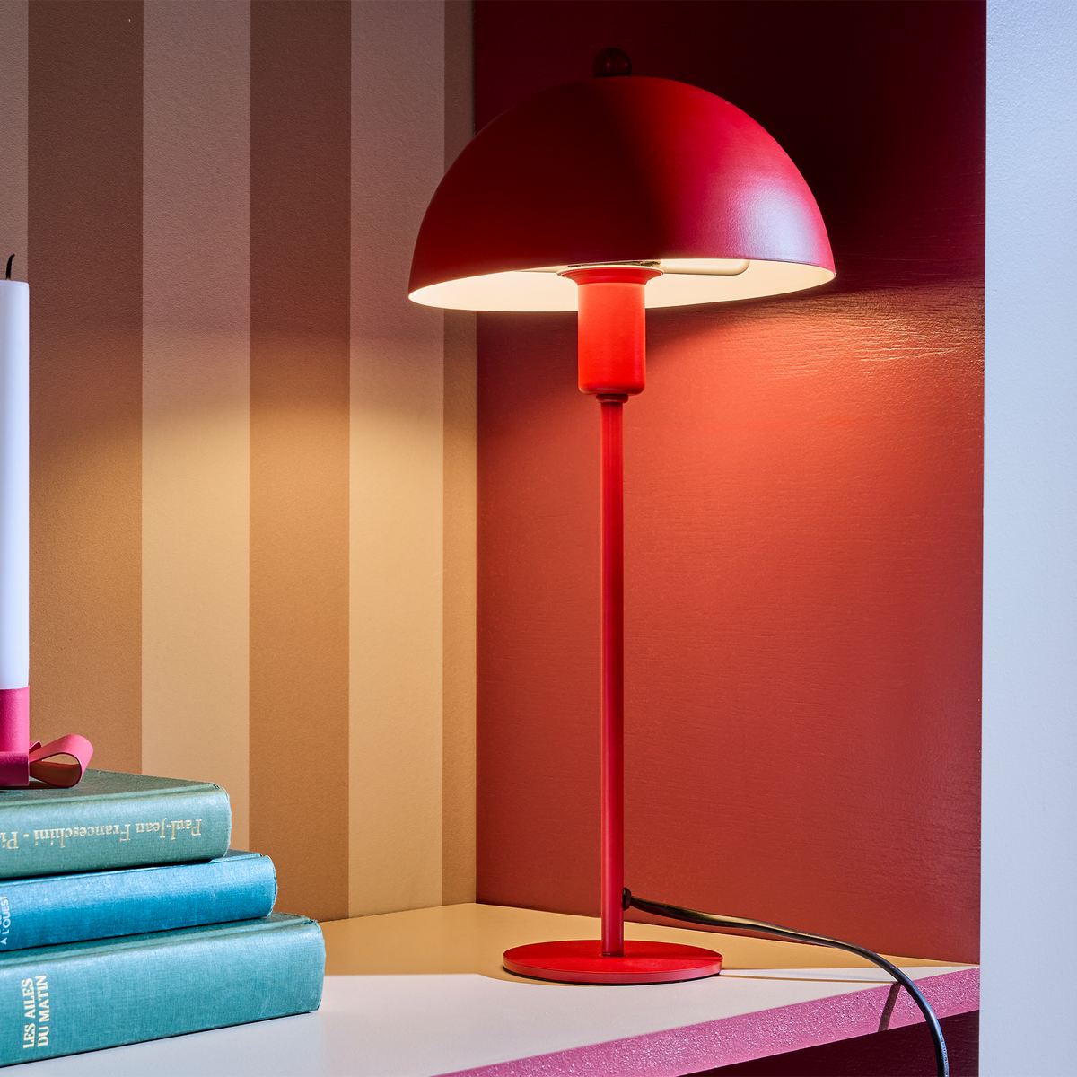 Lampe champignon Petunia Rouge