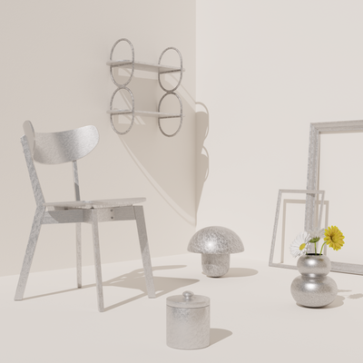 RELOOK TOUT AÉROSOL Bombe de peinture Relook tout aérosol Argent martelé Brillant 0,4ML