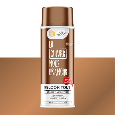 RELOOK TOUT AÉROSOL Bombe de peinture Relook tout aérosol Cuivre Brillant 0,4ML