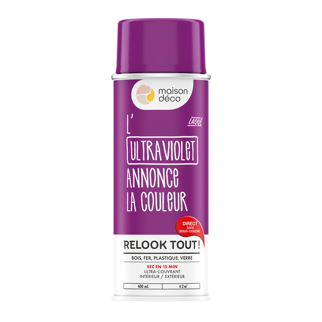 Relook tout aérosol Peinture Bombe de peinture ultra violet Brillant 0,4 L