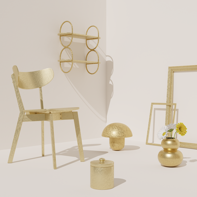 RELOOK TOUT AÉROSOL Bombe de peinture Relook tout aérosol Or martelé Brillant 0,4ML