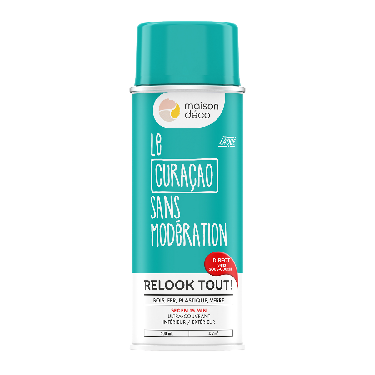 RELOOK TOUT AÉROSOL Bombe de peinture Relook tout aérosol Curaçao Brillant 0,4ML