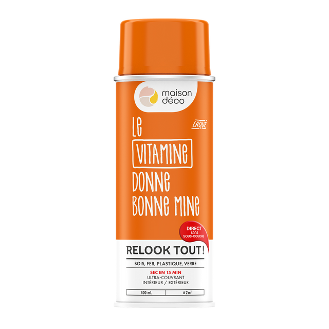 Relook tout aérosol Peinture Bombe de peinture vitamine Brillant 0,4 L