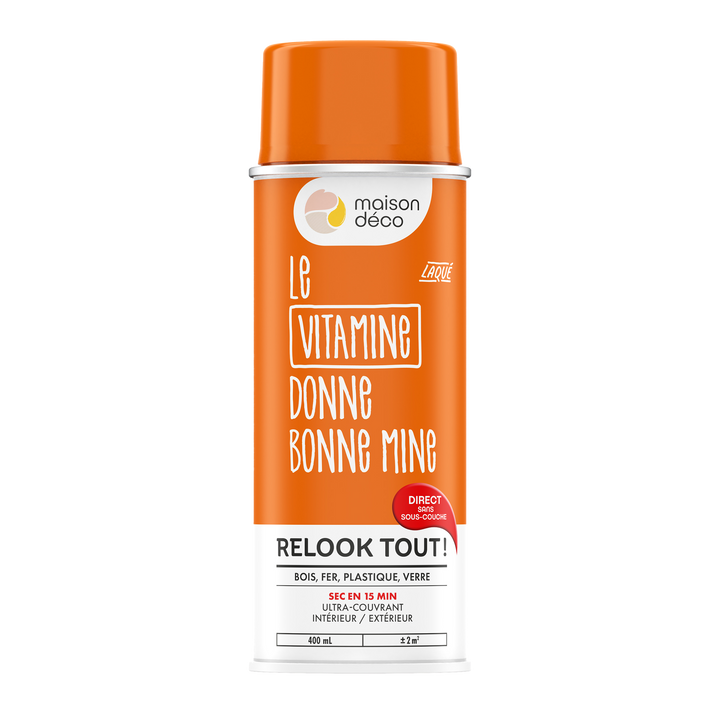 RELOOK TOUT AÉROSOL Bombe de peinture Relook tout aérosol Vitamine Brillant 0,4ML
