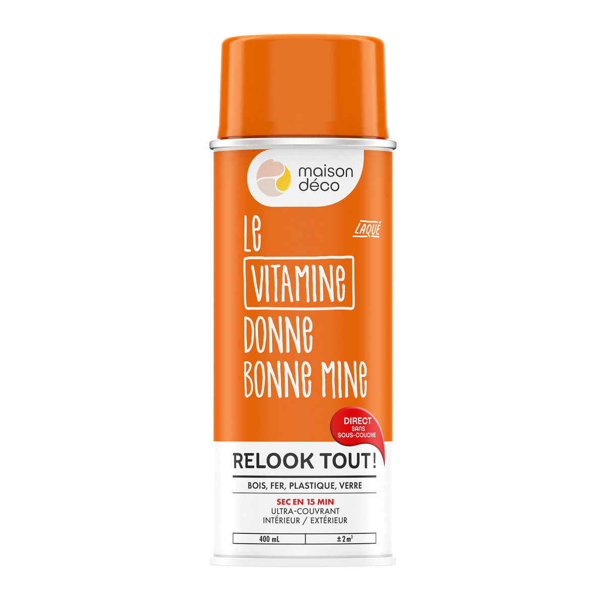 RELOOK TOUT AÉROSOL Bombe de peinture Relook tout aérosol Vitamine Brillant 0,4ML