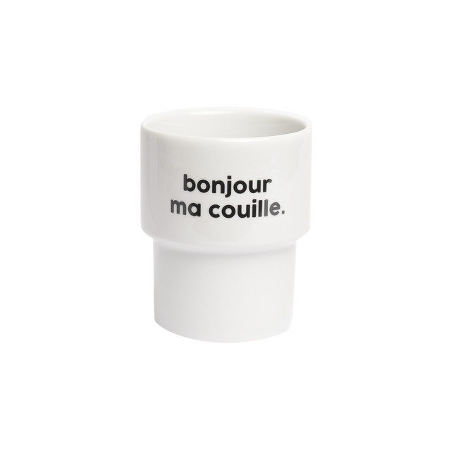 Félicie aussi Gobelet MA COUILLE coloris blanc